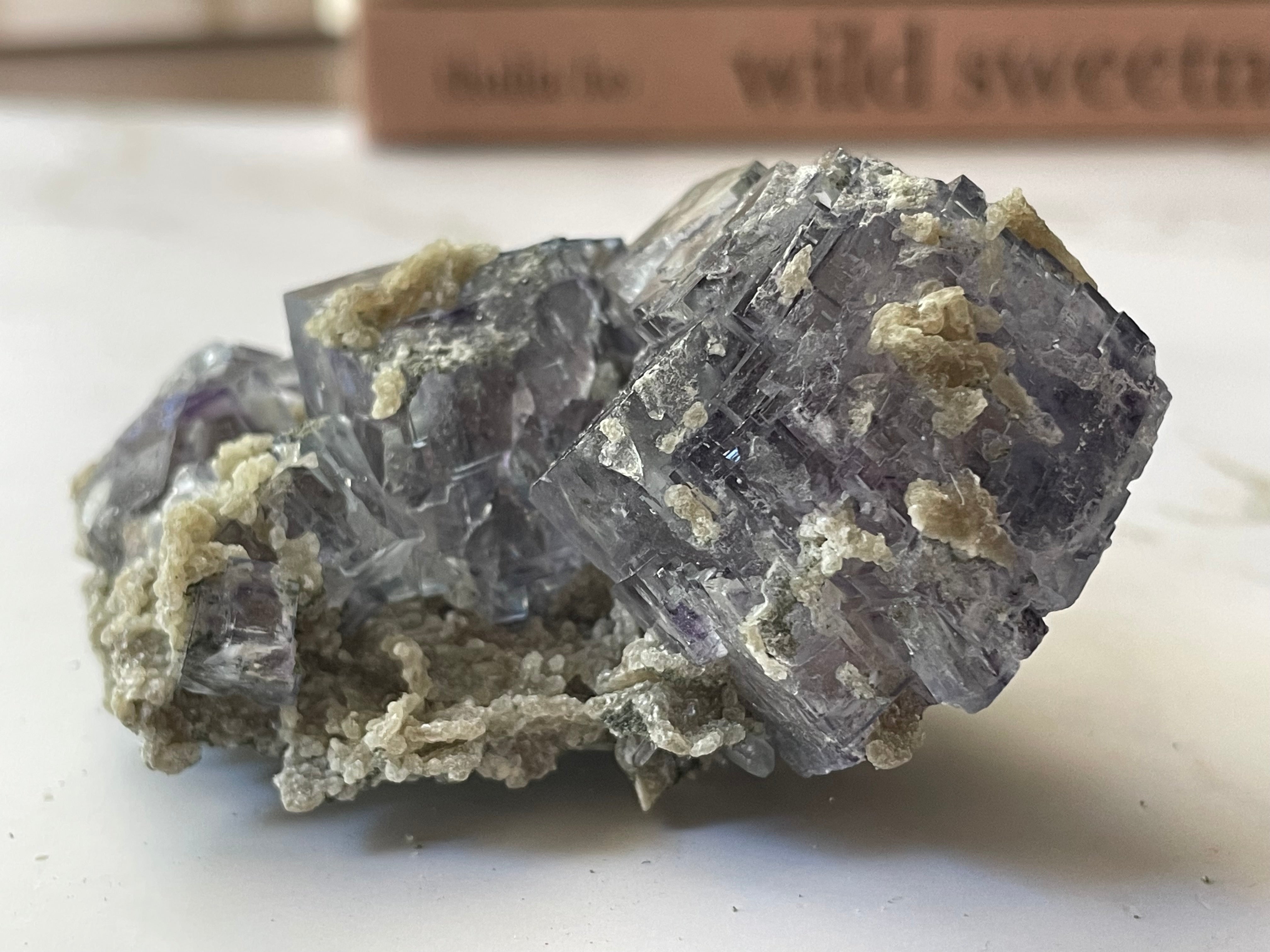 Vivid Purple Fluorite Specimen – Yaogangxian Mine, Hunan China